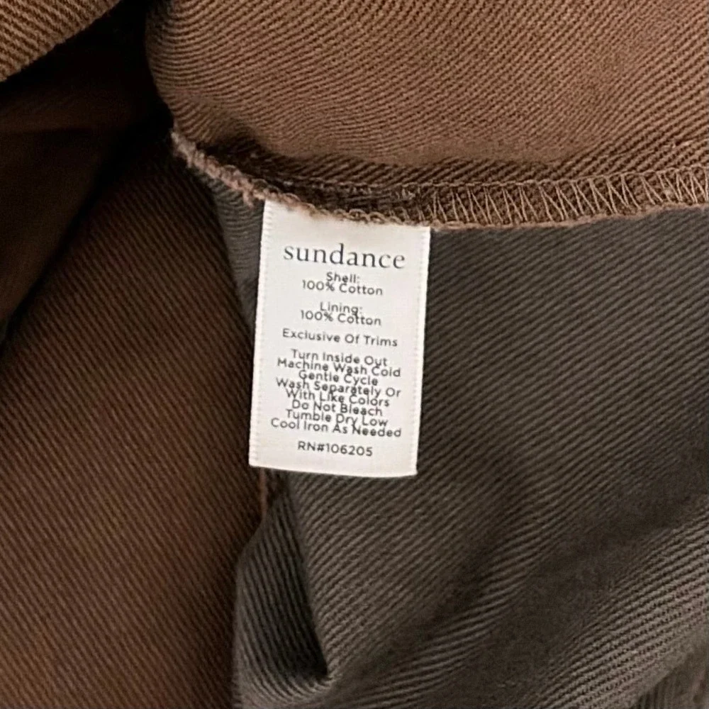 SUNDANCE Mason Jane Parka Jacket Coat Green Brown Utility Western Pockets XL